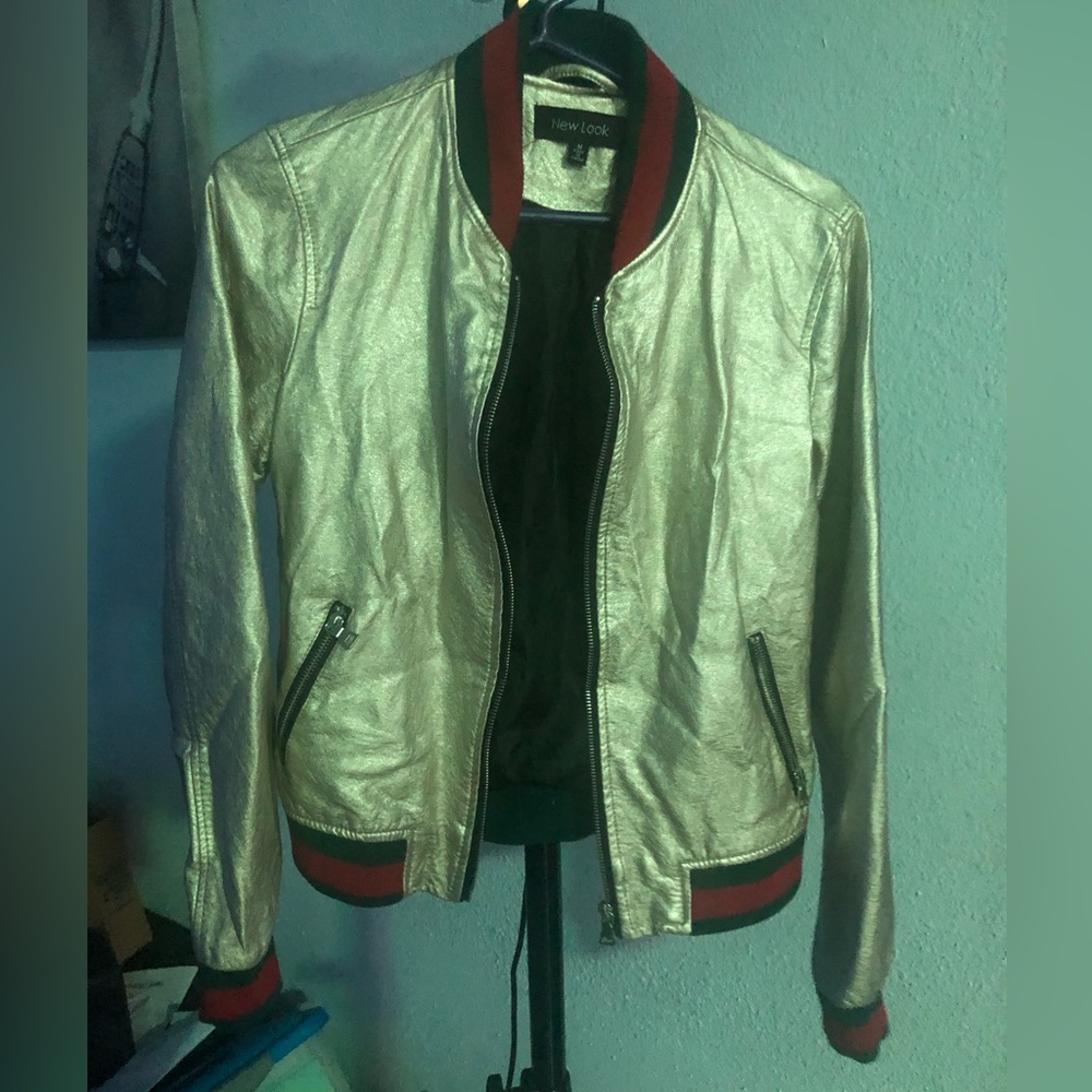 New Look Gold jacket. Perfect for any occasion.